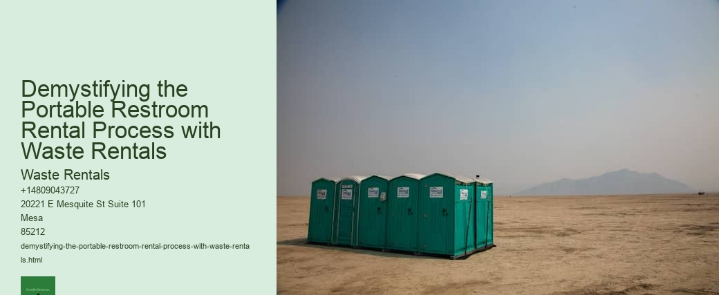 Demystifying the Portable Restroom Rental Process with Waste Rentals