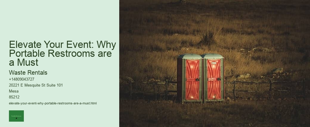 Elevate Your Event: Why Portable Restrooms are a Must