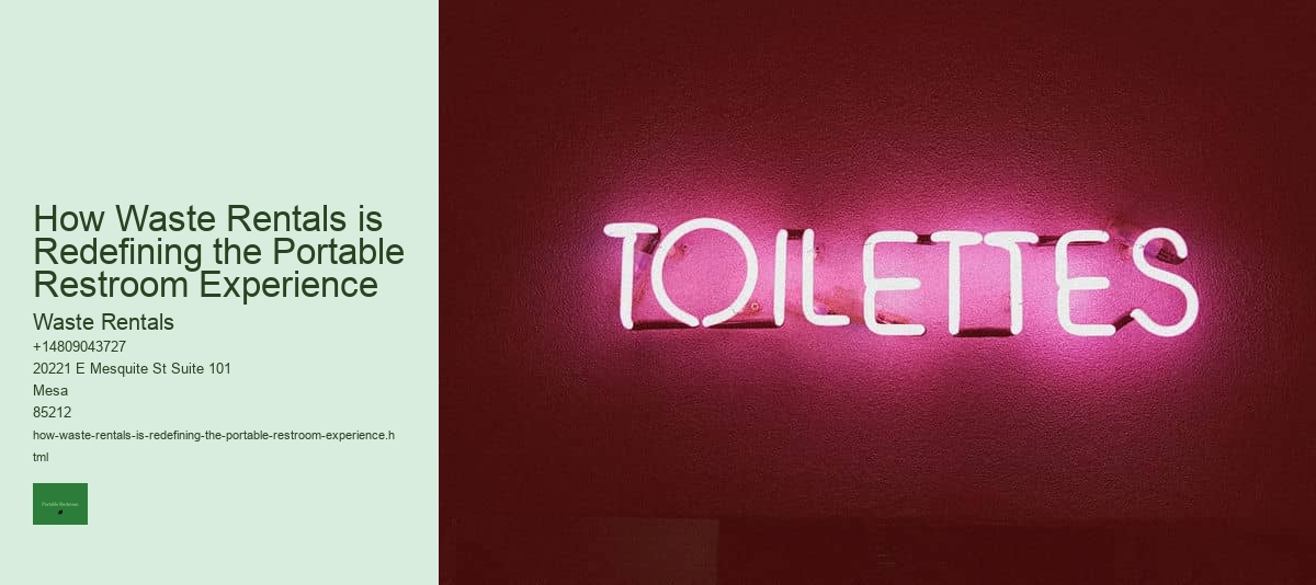 How Waste Rentals is Redefining the Portable Restroom Experience