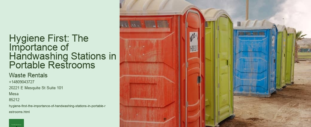 Hygiene First: The Importance of Handwashing Stations in Portable Restrooms