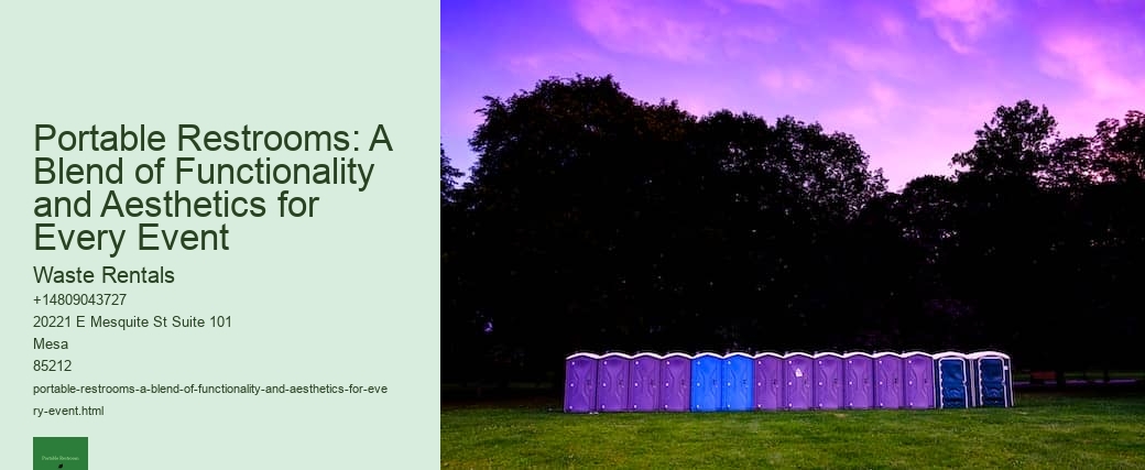 Portable Restrooms: A Blend of Functionality and Aesthetics for Every Event