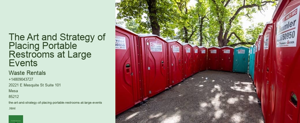 The Art and Strategy of Placing Portable Restrooms at Large Events