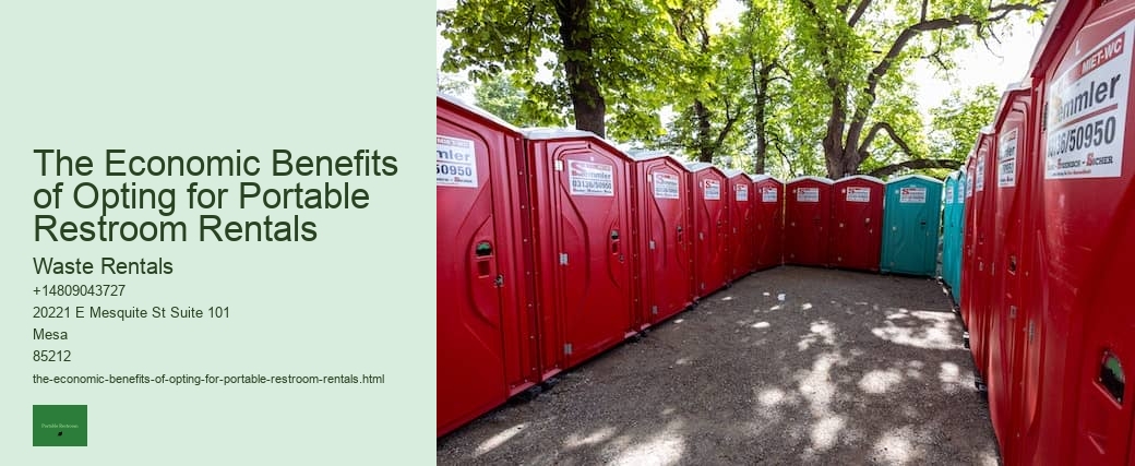 The Economic Benefits of Opting for Portable Restroom Rentals