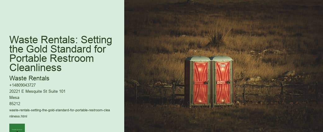 Waste Rentals: Setting the Gold Standard for Portable Restroom Cleanliness