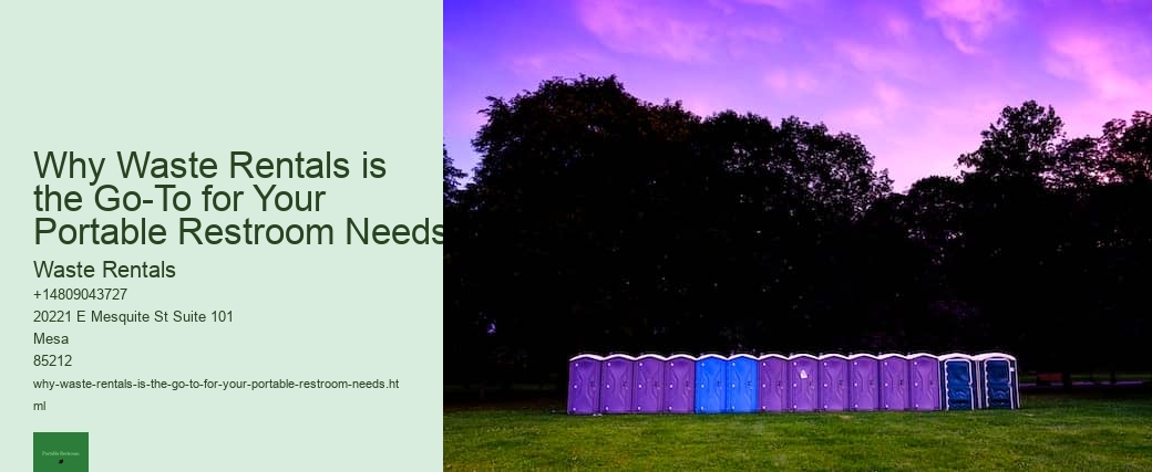 Why Waste Rentals is the Go-To for Your Portable Restroom Needs